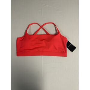 Fabletics Essential Low Impact Sports Bra Womens XL Neon Coral Pink NEW NWT